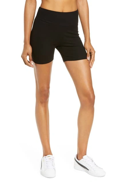 Shop Year Of Ours Rib Bike Shorts In Black