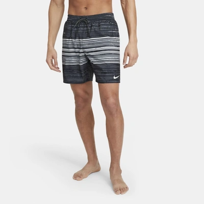 Shop Nike Men's 7" Swim Trunks In Black