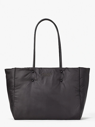 Shop Kate Spade Everything Puffy Large Tote In Black