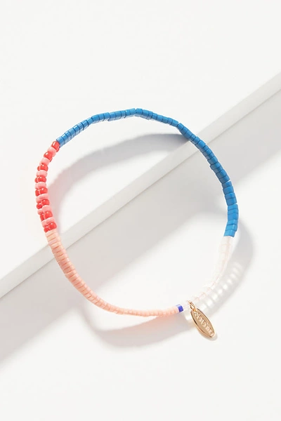 Shop Serefina Solstice Stretch Bracelet In Blue
