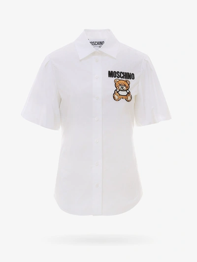Shop Moschino Shirt In White