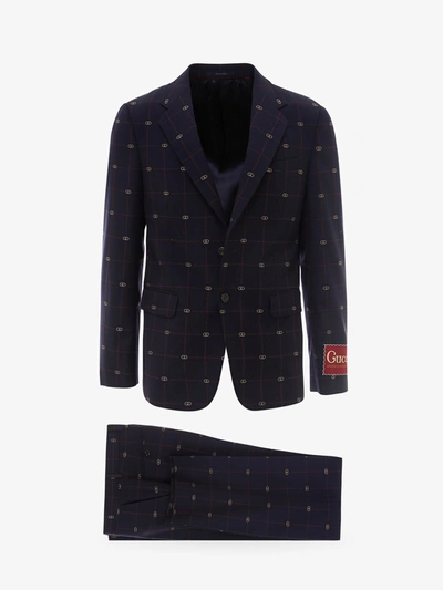 Shop Gucci Suit In Blue