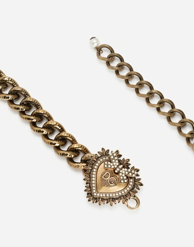 Shop Dolce & Gabbana Chain Devotion Belt