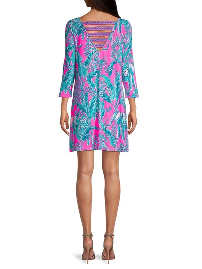 Shop Lilly Pulitzer Ophelia Print Shift Dress In Mandevilla Pink Talk Story To Me