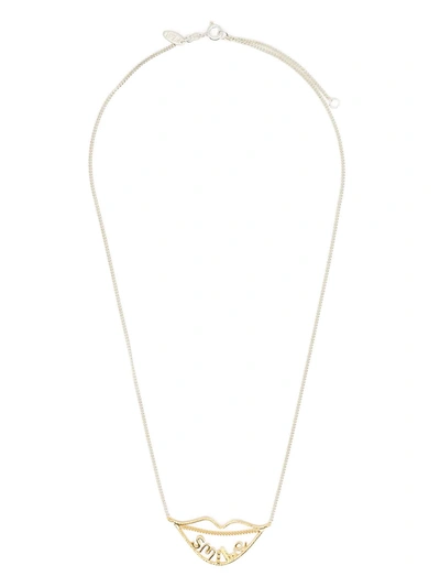 Shop Wouters & Hendrix Smile Statement Necklace In Silver