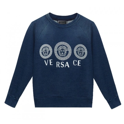 Shop Versace Triple Medeusa Sweatshirt In Pink