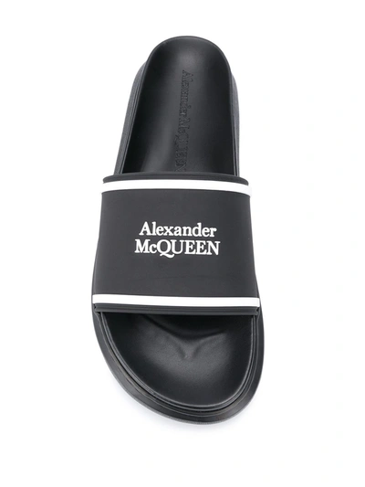 Shop Alexander Mcqueen Oversized Slides