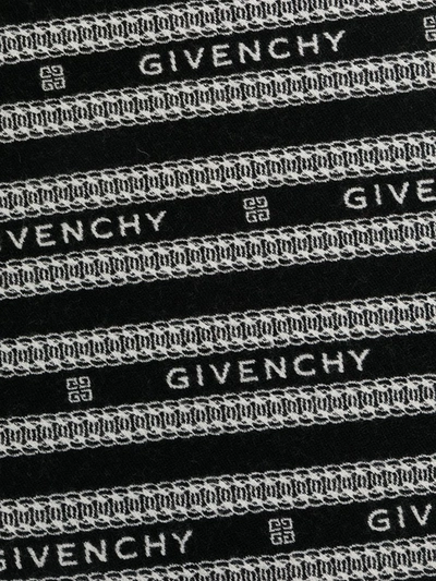 Shop Givenchy Chain Print Scarf In Black