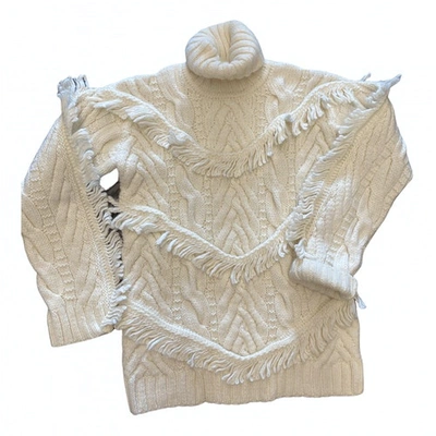 Pre-owned Hayley Menzies Wool Jumper In Beige