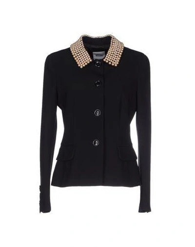 Shop Moschino Cheap & Chic Blazer In Black