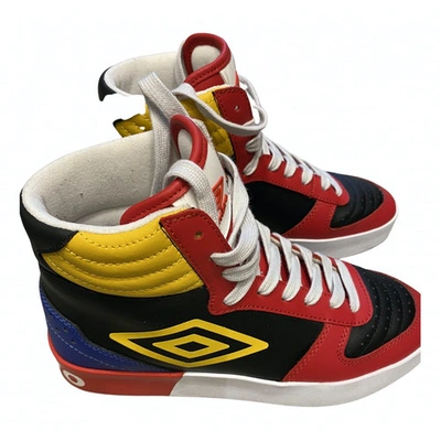 Pre-owned Umbro Leather Trainers In Multicolour