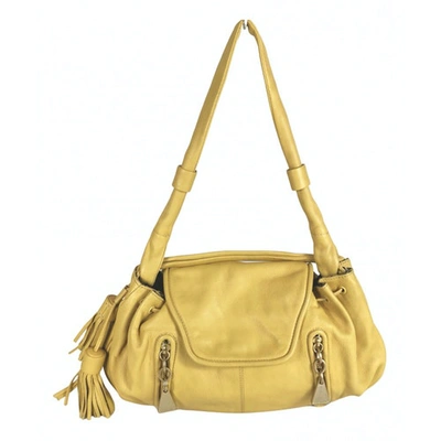 Pre-owned See By Chloé Leather Crossbody Bag In Yellow