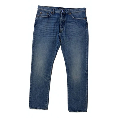 Pre-owned Valentino Straight Jeans In Blue