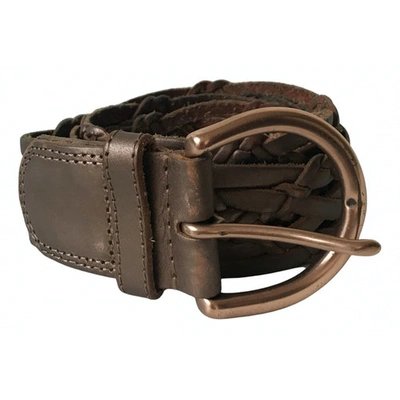 Pre-owned Linea Pelle Leather Belt In Brown