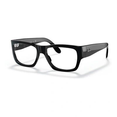 Shop Ray Ban Eyeglasses Unisex Nomad Optics - Black Frame Clear Lenses Polarized 54-17