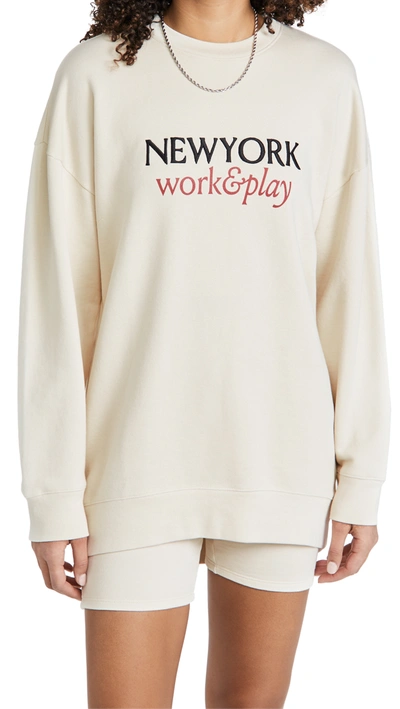 Shop Frame Work & Play Sweatshirt In Whisper White