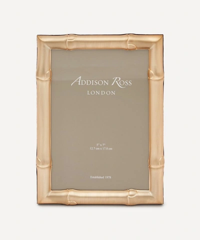 Shop Addison Ross Wide Bamboo Matte Gold 5x7? Photo Frame