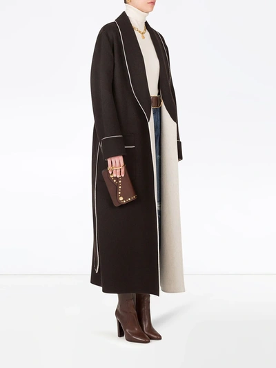 Shop Dolce & Gabbana Belted Robe-style Coat In Black