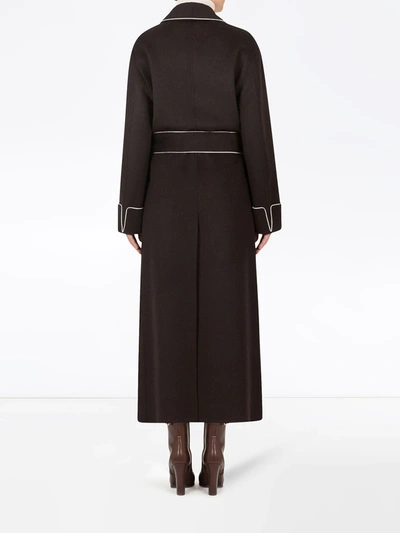 Shop Dolce & Gabbana Belted Wool-cashmere Coat In Black