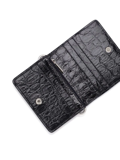 Shop Dolce & Gabbana Logo-stamp Embossed Leather Wallet In Black