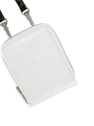 Shop Dolce & Gabbana Logo-stamp Embossed Leather Wallet In White