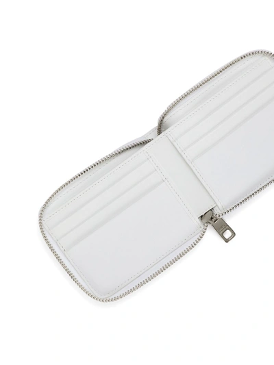 Dolce & Gabbana Alligator Leather Lanyard Wallet In White