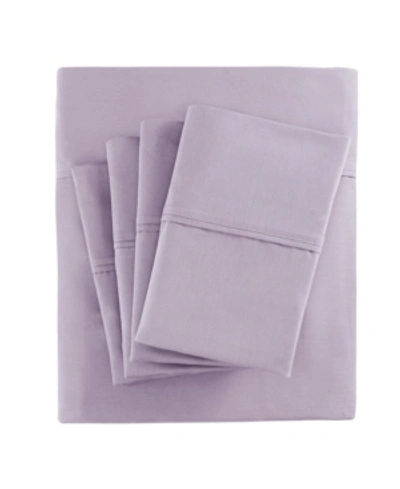 Shop Madison Park 800 Thread Count Cotton Blend 7-pc. Sheet Set, Split King In Purple