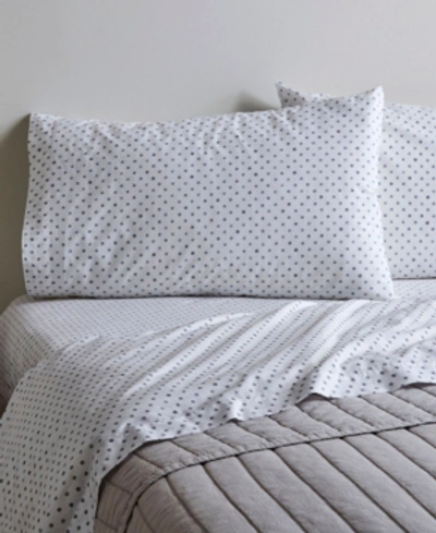 Shop Ed Ellen Degeneres Watercolor Dots 3 Piece Twin Xl Sheet Set Bedding In Gray