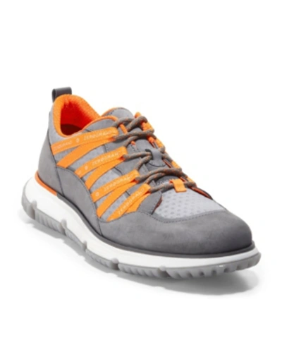 Cole Haan Men's Zerogrand Seventy-five Sport Oxford Men's Shoes In Shade/  Sleet/ Vibrant Orange | ModeSens