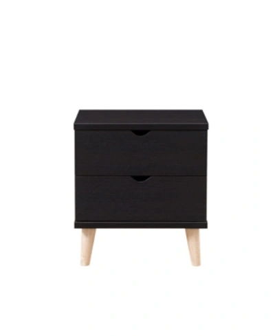 Shop Furniture Of America Massenburg Ii Modern 2-drawer Nightstand In Medium Bro