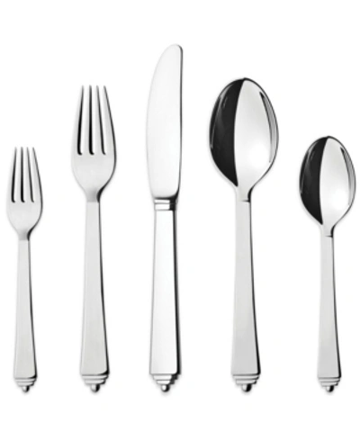 Shop Georg Jensen Pyramid Cutlery Gift Box, 5 Piece In Steel