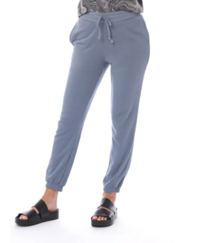 Shop Alternative Apparel Women's Washed French Terry Classic Sweatpant In Washed Denim