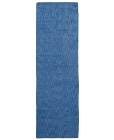 Shop Simply Woven Closeout! Feizy Marlowe R6417 2'6" X 8' Runner Rug In Royal