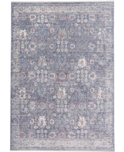 Shop Simply Woven Cecily R3587 Midnight 5' X 8' Area Rug In Moonlight
