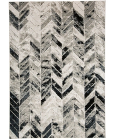Simply Woven Micah R3048 Gray 5' X 8' Area Rug In Gray