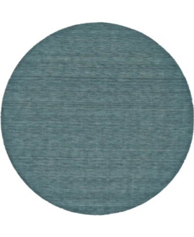 Shop Simply Woven Nia R8049 Teal 8' X 8' Round Rug