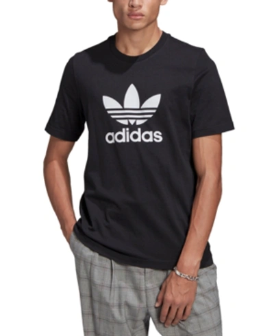 Shop Adidas Originals Men's Trefoil T-shirt In Black