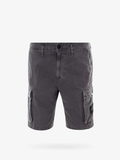 Shop Stone Island Bermuda Shorts In Grey