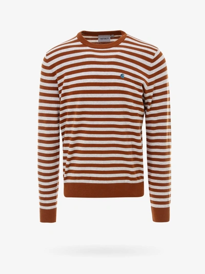Shop Carhartt Sweater In Brown