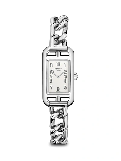 Shop Hermes Women's Nantucket Stainless Steel Bracelet Watch/17mm X 23mm