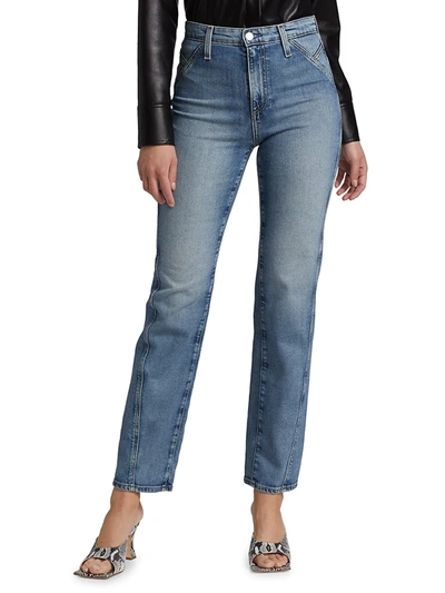 Shop Ag Alexxis Angled Straight Jeans In Embrace