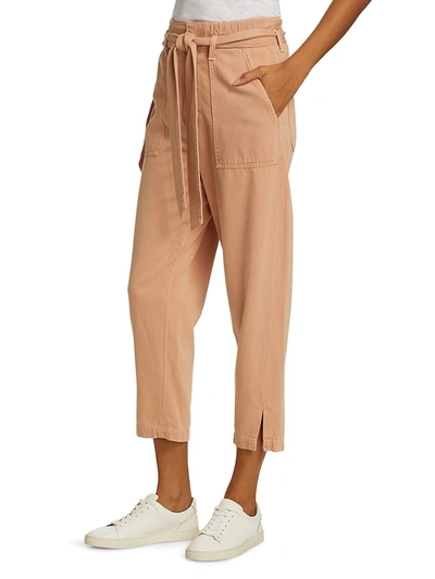 Shop Ag Women's Renn Paperb Trousers In Sulphur Warm Adobe