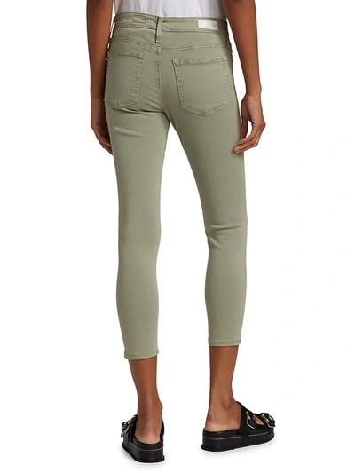 Shop Ag Prima Crop Cigarette Jeans In Sulphur Natural Ave