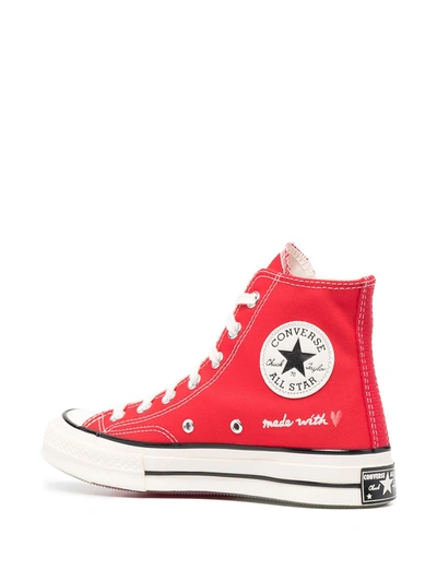 Shop Converse Love Thread Chuck 70 Sneakers In Red