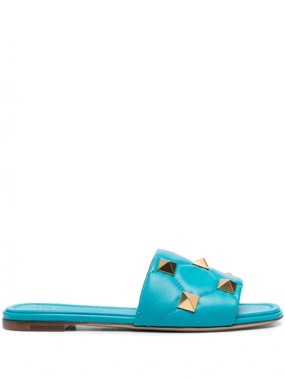 Shop Valentino Roman Stud Leather Sandals