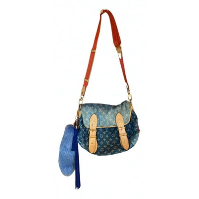 Louis Vuitton - Authenticated Sunburst Handbag - Denim - Jeans Blue for Women, Very Good Condition