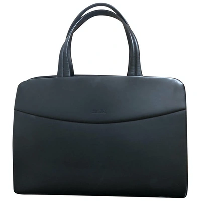 Pre-owned Malo Leather Handbag In Black