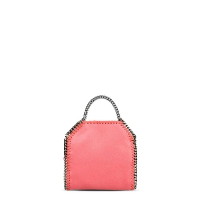 Shop Stella Mccartney Bright Pink Falabella Shaggy Deer Tiny Tote In Fluo Pink
