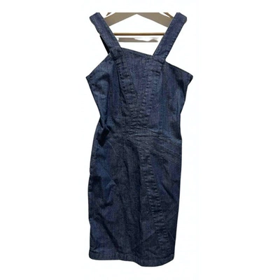 Pre-owned Karl Lagerfeld Mini Dress In Blue