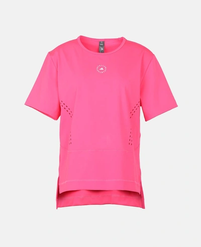 Shop Stella Mccartney Fluo Pink Truestrength Loose T-shirt